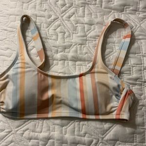 striped bikini top